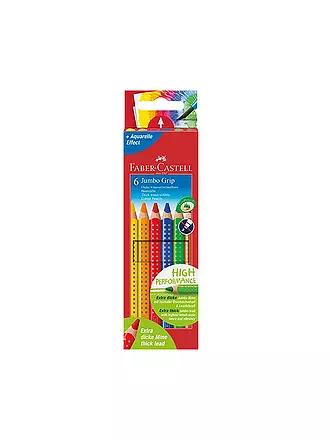 FABER-CASTELL | Jumbo Grip Buntstift, 6er Kartonetui | 
